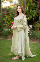 KP1062 - Bareeze 3PC Lawn Embroidered Suit